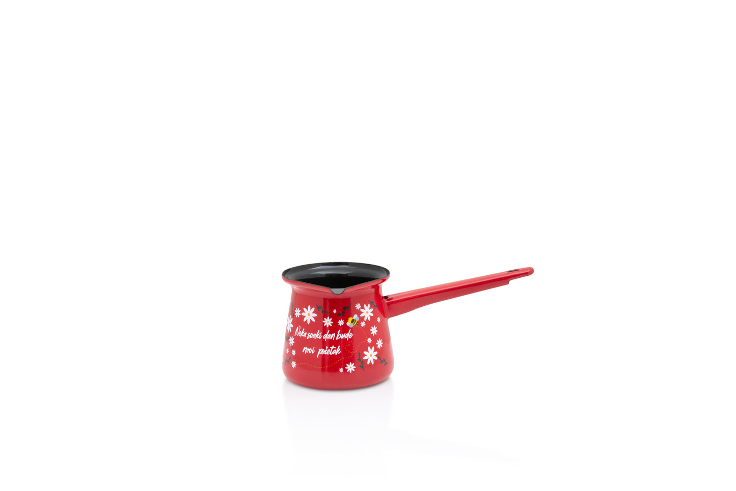 Metalac Kaffeekocher ´4 Tassen, ROTE BIENE, Emailliert, im Vintage Design