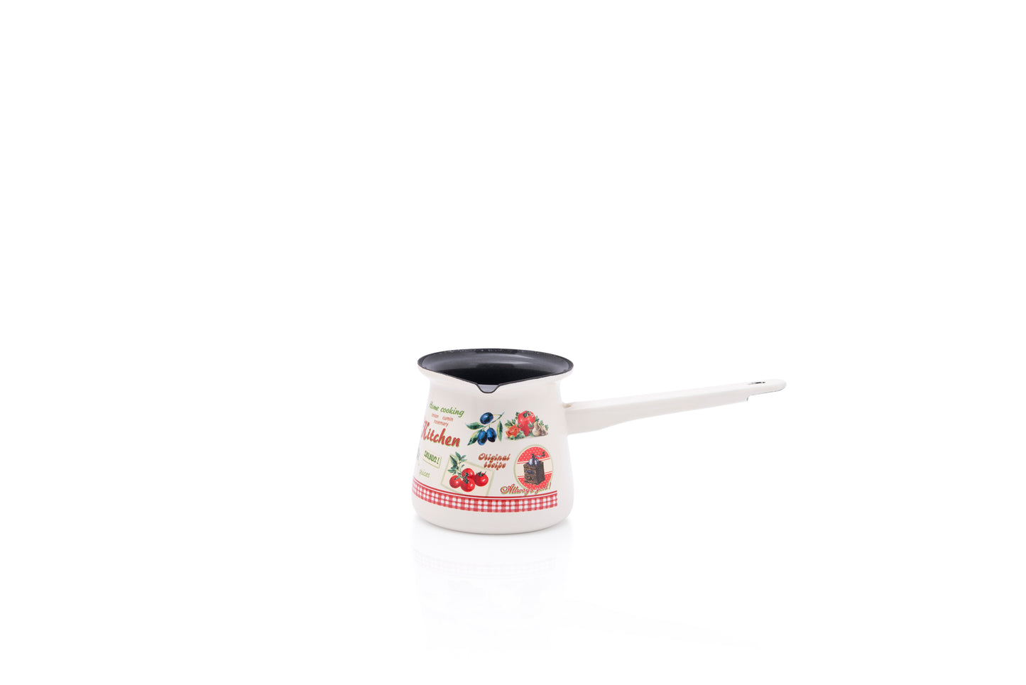 Metalac Kaffeekocher 4cm|0,4l, (7 Tassen) FRÖHLICHE KÖCHIN, Emailliert, Vintage Design