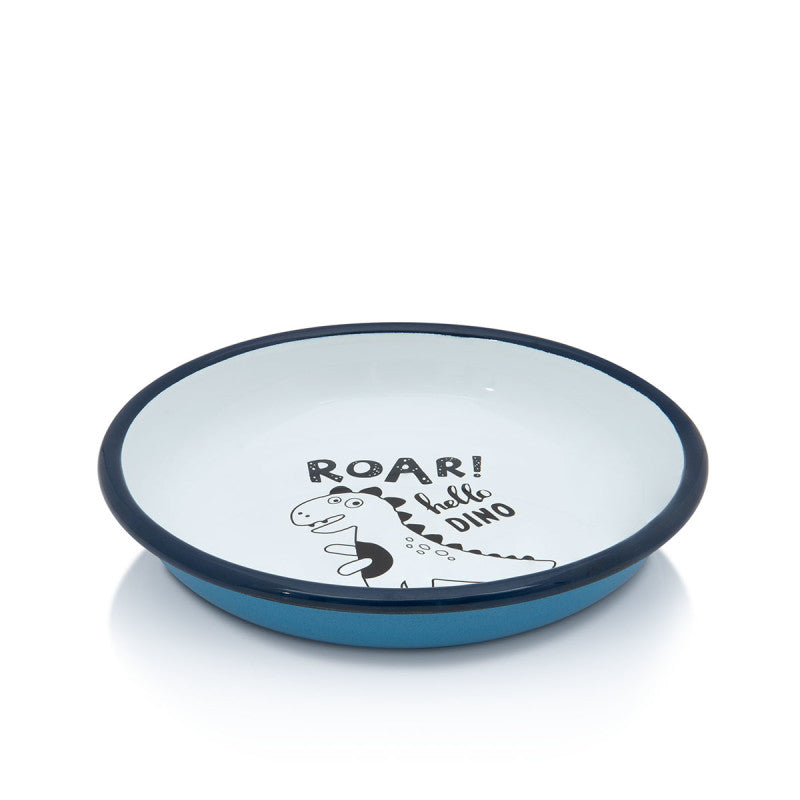 Metalac Kinderteller 18cm|0,75l, DINO, Emailliert