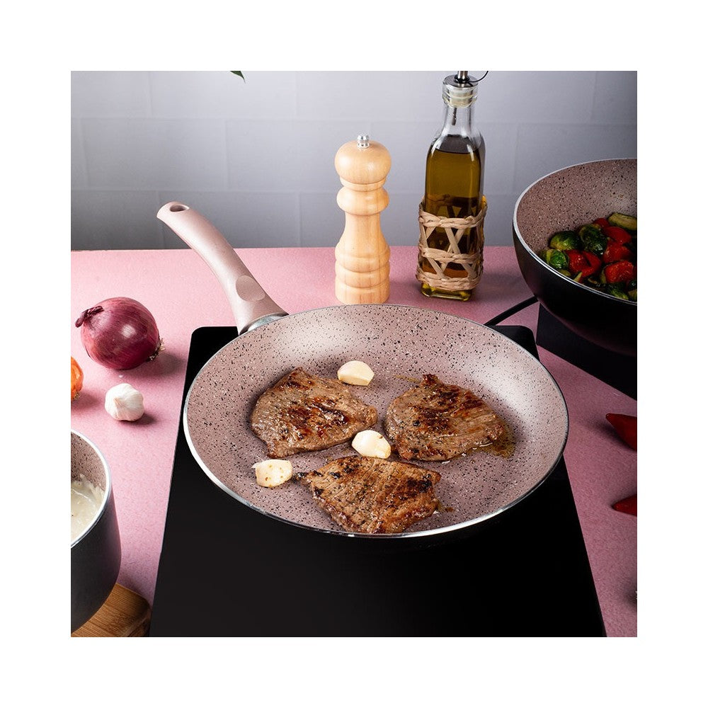 Metalac Bratpfanne 16cm|1,3l, MELODIE, Kratzfest, Induktionstauglich