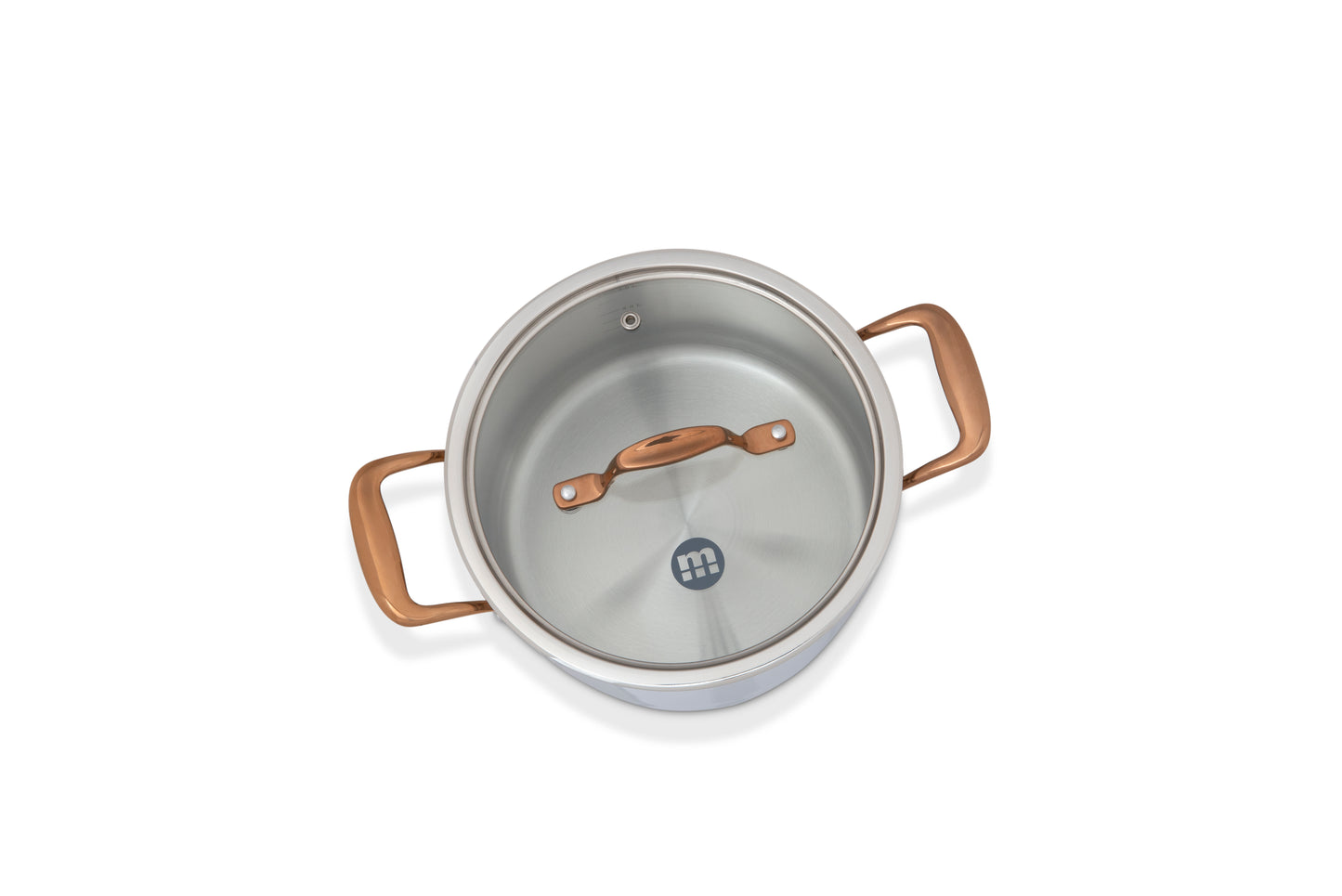 Metalac Ofenblech mit Glasdeckel 20cm|3,8l, VENERA, Edelstahl