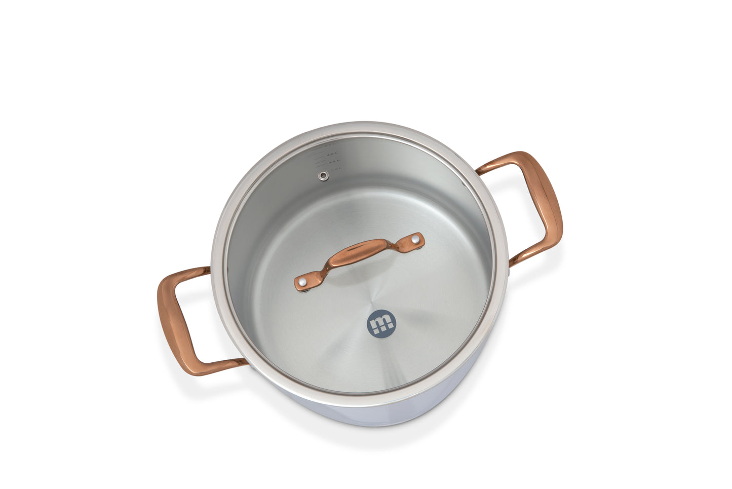 Metalac Ofenblech mit Glasdeckel 24cm|6l, VENERA, Edelstahl