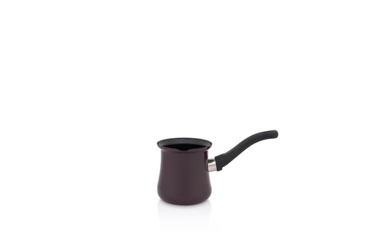 Metalac Kaffeekocher (7 Tassen) 4cm|0,4l, BORDO PRINZ, Emailliert, im Vintage Design