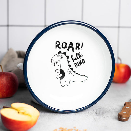 Metalac Kinderteller 18cm|0,75l, DINO, Emailliert