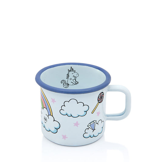 Metalac Kinderbecher 8cm|0,37l, UNICORN, Emailliert