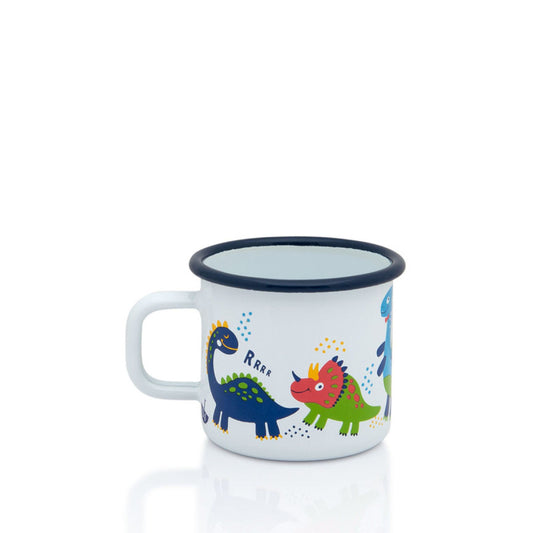 Metalac Kinderbecher 8cm|0,37l, DINO, Emailliert